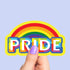 Rainbow PRIDE LBGT Premium Vinyl Sticker, Gay Pride, Die-Cut Laptop Decal