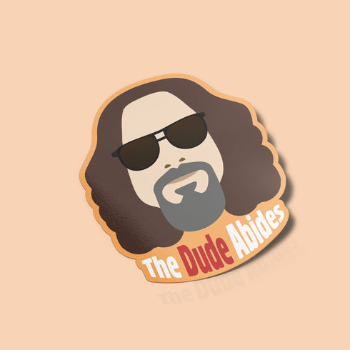 The Dude Premium Vinyl Sticker, The Big Leboswki-Inspired Hydroflask Sticker, Laptop Decal