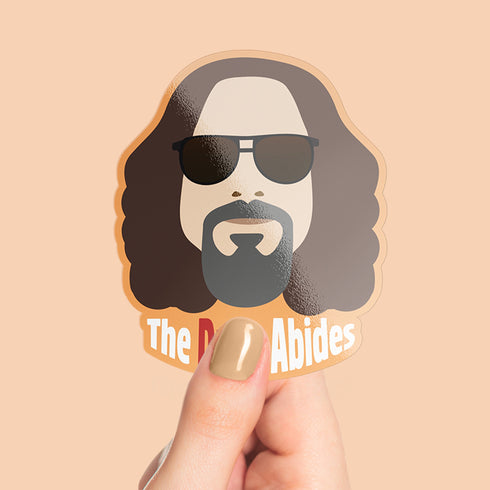 The Dude Premium Vinyl Sticker, The Big Leboswki-Inspired Hydroflask Sticker, Laptop Decal