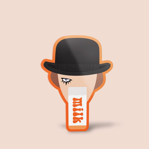 A Clockwork Orange Premium Vinyl Sticker, Stanley Kubrick Film Hydroflask Sticker, Die-Cut Laptop Decal