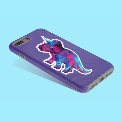 Dinosaur Triceratops Premium Vinyl Sticker, Water Bottle Sticker, Dinosaur Party Favors, Laptop Decal