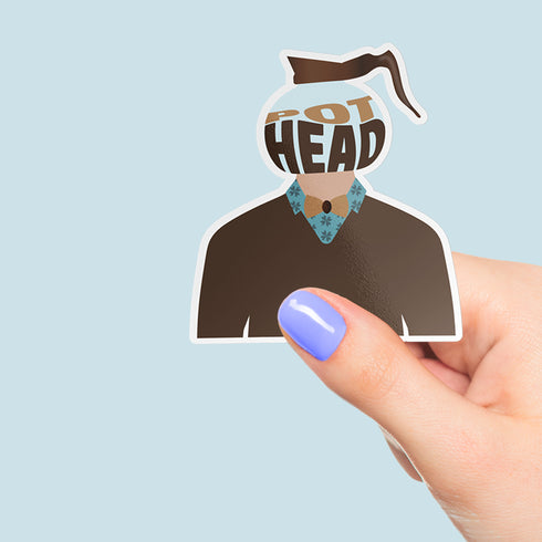 Pothead Coffee Vinyl  Sticker, Coffee Brew Art, Laptop Decal, Hydroflask Sticker Coffee Lover Gifts