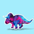 Dinosaur Triceratops Premium Vinyl Sticker, Water Bottle Sticker, Dinosaur Party Favors, Laptop Decal