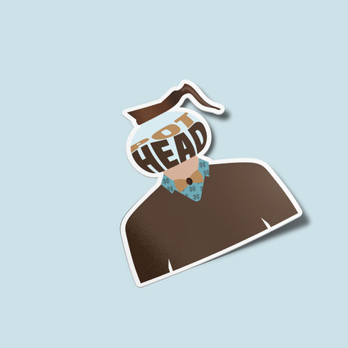 Pothead Coffee Vinyl  Sticker, Coffee Brew Art, Laptop Decal, Hydroflask Sticker Coffee Lover Gifts