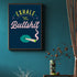 Green Exhale the Bullshit Giclee Quote Art Print