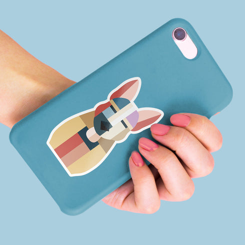 Abstract German Shepherd Dog Premium Vinyl Sticker, Water Bottle Sticker, Dog Lover Gift, Golden Doodle Laptop Decal, Stocking Stuffers