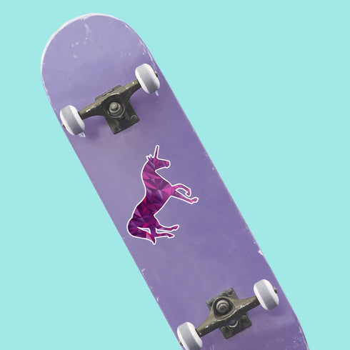 Unicorn Geometric Premium Vinyl Sticker, Water Bottle Sticker, Unicorn Party Favors, Laptop Decal