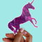 Unicorn Geometric Premium Vinyl Sticker, Water Bottle Sticker, Unicorn Party Favors, Laptop Decal