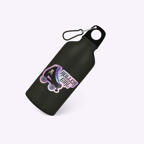 Skull Roller Skate Premium Vinyl Sticker, Roller Girl Hydroflask Sticker, Roller Skating Gifts, Roller Derby