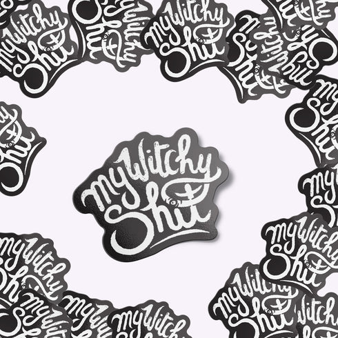 My Witchy Shit Premium Vinyl Sticker, Wiccan Hydroflask Sticker, Witchcraft Gifts