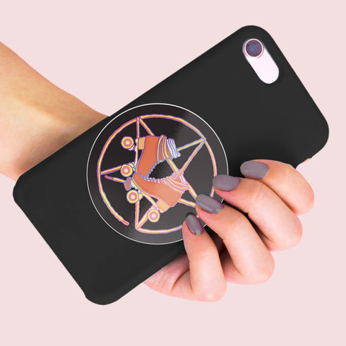 Pentagram Roller Skate Premium Vinyl Sticker, Roller Derby Hydroflask Sticker, Witch Roller Skating Gifts, Witchcraft Gifts