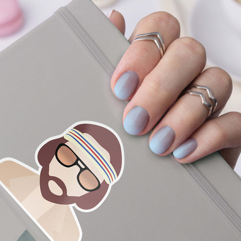 Richie Tenenbaum Premium Vinyl Sticker, The Royal Tenenbaums Wes Anderson-Inspired Laptop Decal, Movie Lover Gift