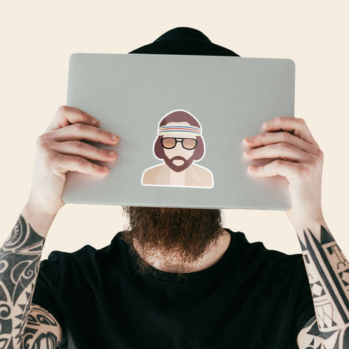 Richie Tenenbaum Premium Vinyl Sticker, The Royal Tenenbaums Wes Anderson-Inspired Laptop Decal, Movie Lover Gift