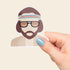 Richie Tenenbaum Premium Vinyl Sticker, The Royal Tenenbaums Wes Anderson-Inspired Laptop Decal, Movie Lover Gift
