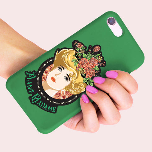 Plant Lady Vinyl Sticker, Plant Lover Gift, Victorian Garden Sticker