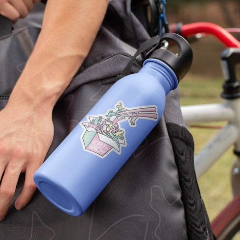 Eat the Rich Vinyl Sticker, Political Anti-Capitalism Premium Laptop Sticker, Japanese Style Cute Pastel Stickers