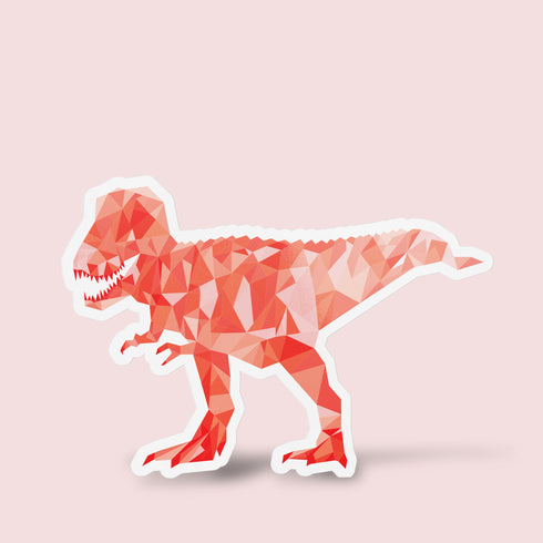 Dinosaur Tyrannosaurus Premium Vinyl Sticker, T-Rex Water Bottle Sticker, Dinosaur Party Favors, Laptop Decal
