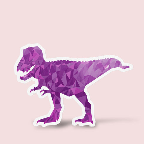 Dinosaur Tyrannosaurus Premium Vinyl Sticker, T-Rex Water Bottle Sticker, Dinosaur Party Favors, Laptop Decal