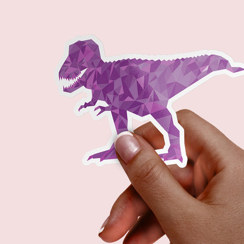 Dinosaur Tyrannosaurus Premium Vinyl Sticker, T-Rex Water Bottle Sticker, Dinosaur Party Favors, Laptop Decal