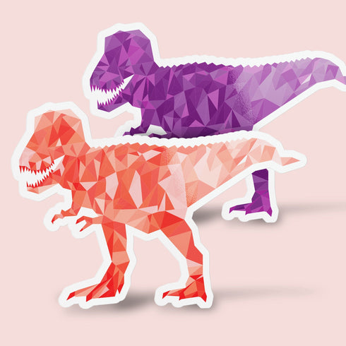Dinosaur Tyrannosaurus Premium Vinyl Sticker, T-Rex Water Bottle Sticker, Dinosaur Party Favors, Laptop Decal
