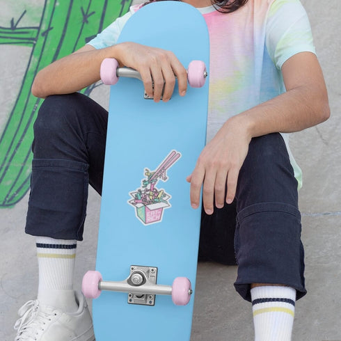 Eat the Rich Vinyl Sticker, Political Anti-Capitalism Premium Laptop Sticker, Japanese Style Cute Pastel Stickers