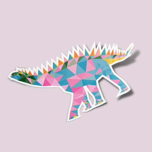 Dinosaur Stegosaurus Premium Vinyl Sticker, Jumbo Water Bottle Dino Sticker, Dinosaur Party Favors, Jurassic Laptop Decal