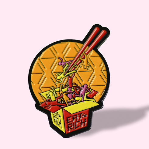Eat the Rich Enamel Pin