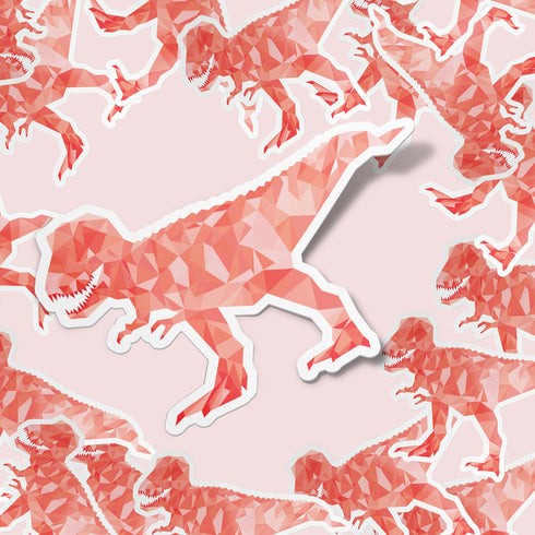 Dinosaur Tyrannosaurus Premium Vinyl Sticker, T-Rex Water Bottle Sticker, Dinosaur Party Favors, Laptop Decal