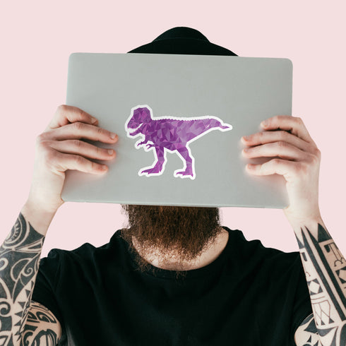 Dinosaur Tyrannosaurus Premium Vinyl Sticker, T-Rex Water Bottle Sticker, Dinosaur Party Favors, Laptop Decal