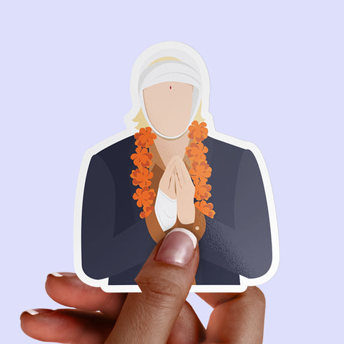 Francis Premium Vinyl Sticker, The Darjeeling Limited Wes Anderson-Inspired Laptop Decal