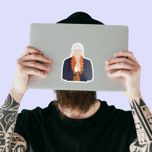 Francis Premium Vinyl Sticker, The Darjeeling Limited Wes Anderson-Inspired Laptop Decal