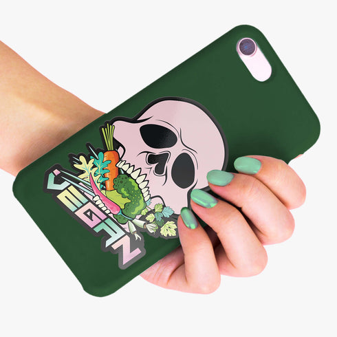 Vegan Skull Sticker
