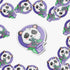 Eat the Rich Ramen Panda Sticker, Anti-Capitalism Holographic Kawaii Sticker, Japanese Style Cute Pastel Stickers, Stocking Stuffer