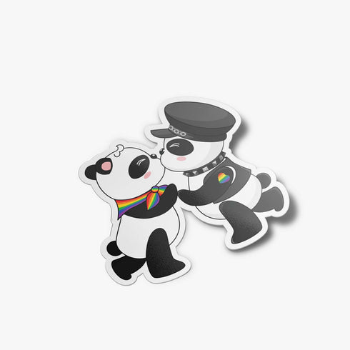 Gay Pride Stickers, Kawaii Panda, Stickers Laptop, Queer Stickers, Gay Cute, Pride Stickers, LGBT stickers, LGBT Gifts, Queer Gift