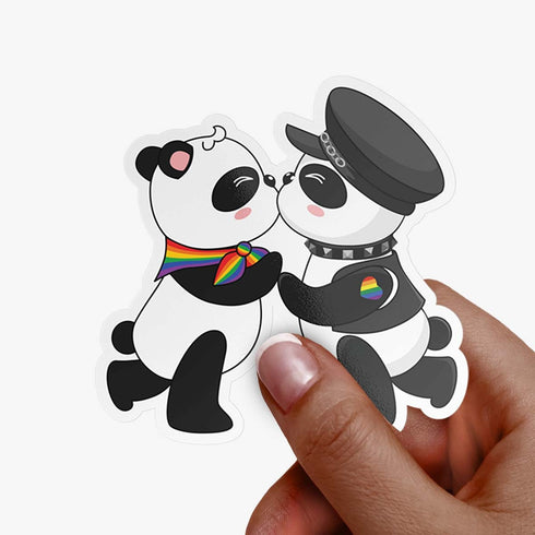 Gay Pride Stickers, Kawaii Panda, Stickers Laptop, Queer Stickers, Gay Cute, Pride Stickers, LGBT stickers, LGBT Gifts, Queer Gift