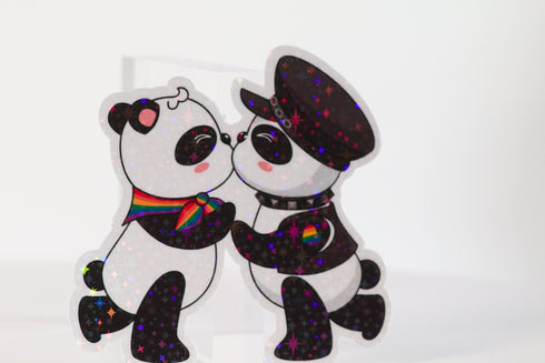 Gay Pride Stickers, Kawaii Panda, Stickers Laptop, Queer Stickers, Gay Cute, Pride Stickers, LGBT stickers, LGBT Gifts, Queer Gift