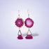 Fuchsia Tassel Earrings