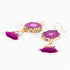 Fuchsia Tassel Earrings