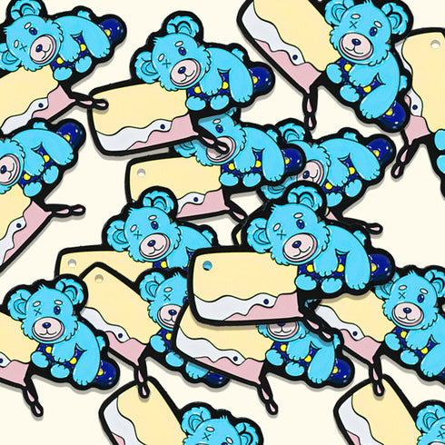 Killer Teddy Bear Enamel Pin, Butcher Bear Lapel Pin, Pastel Kawaii Pin, Weirdcore Pin, Serial Killer Lapel Pin, Creepy Bear Pin