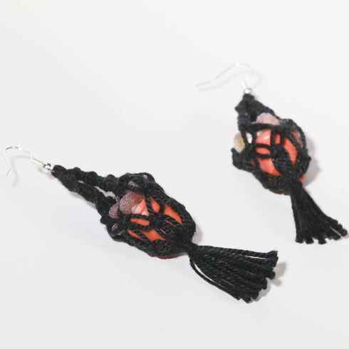 Macramé Plant Hanger Earrings
