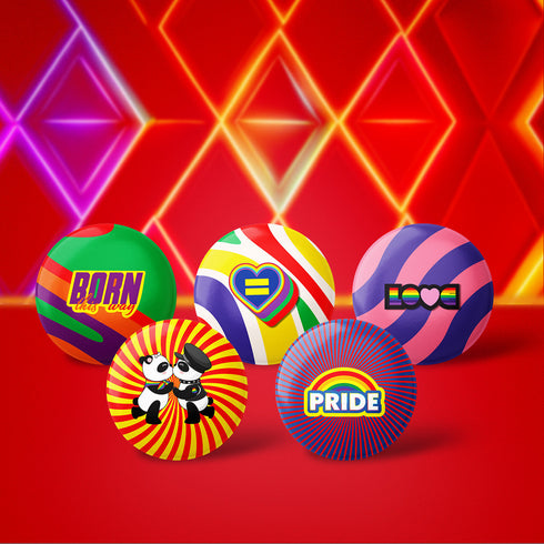 Proudly You LGBTQ Pride Button Pins Set - 5 Pack Pride Pin, Gay Pins, Gay Pride, LGBTQ Pins - Show your True Colors