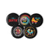 Roll with It Roller Skate Button Pins Set - 5 Pack, Skater Love, Pentagram Skate, Skate Life, Roller Girl - Show Your Roller Spirit!