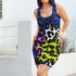 Color Block Leopard Bodycon Dress in Techno