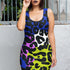 Color Block Leopard Bodycon Dress in Techno