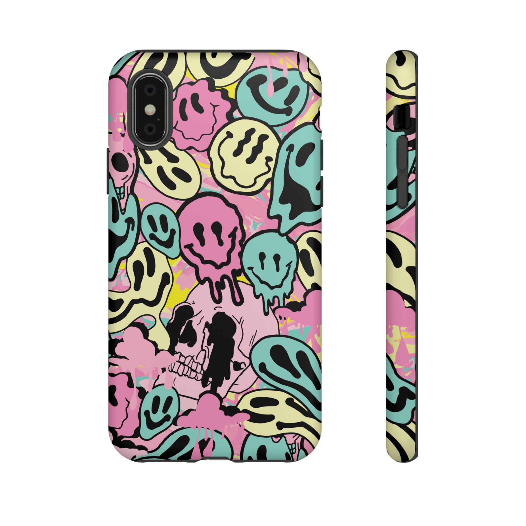 Pastel Melted Neon Smiley Phone Case