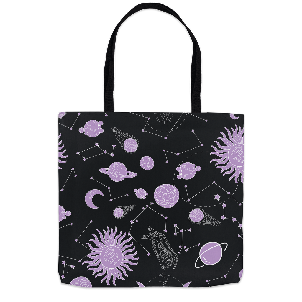 Celestial Cartography Carryall Tote in Midnight Purple
