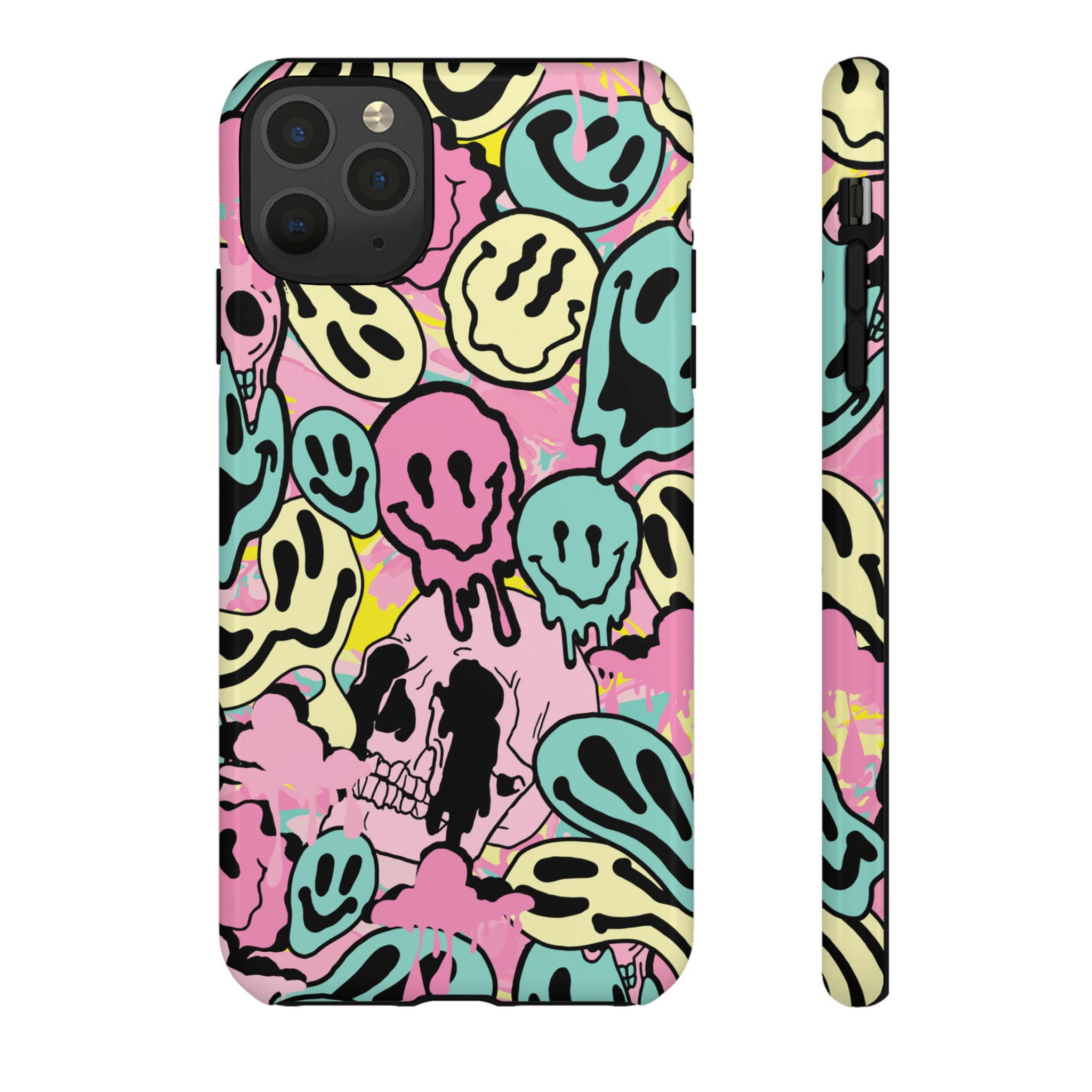 Pastel Melted Neon Smiley Phone Case