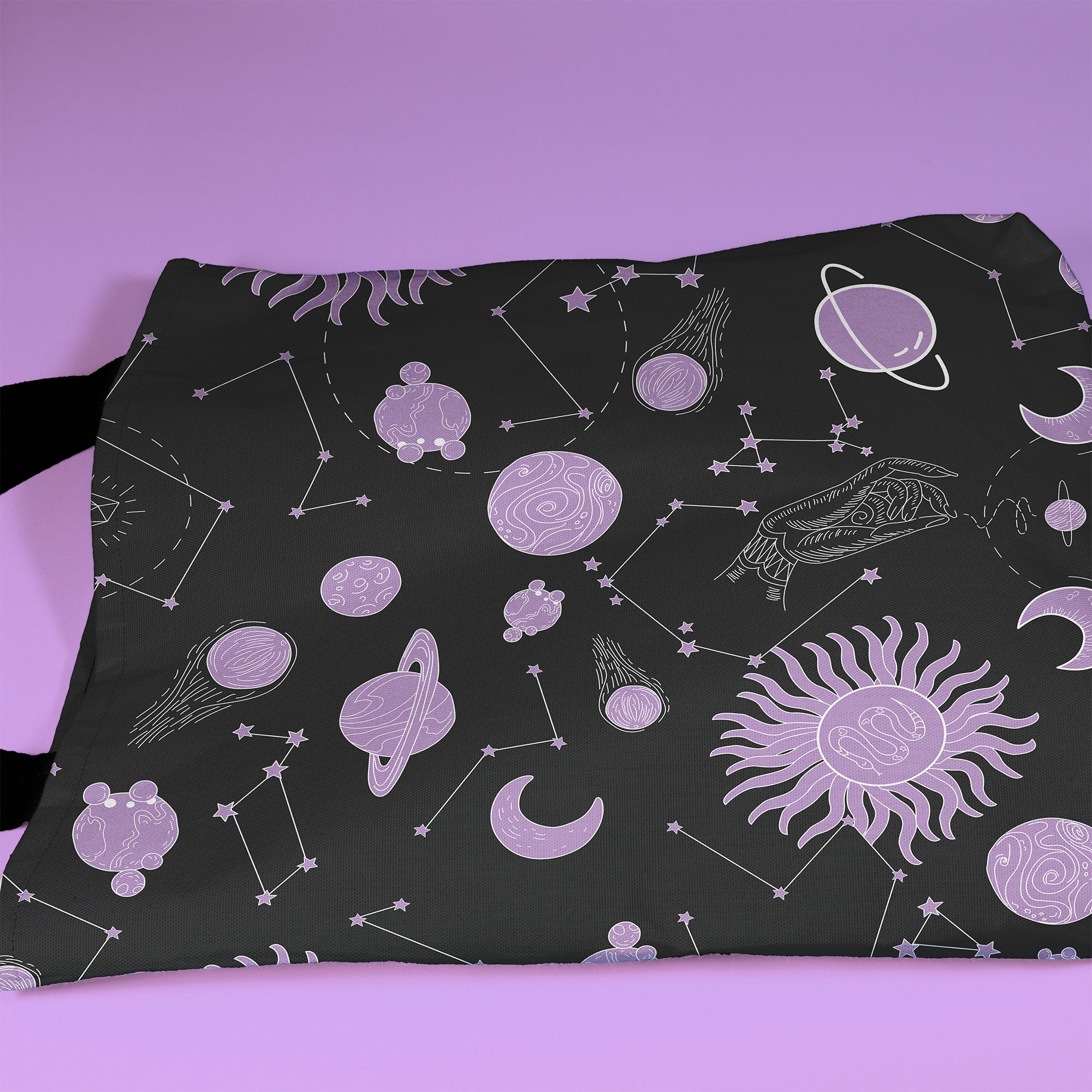 Celestial Cartography Carryall Tote in Midnight Purple