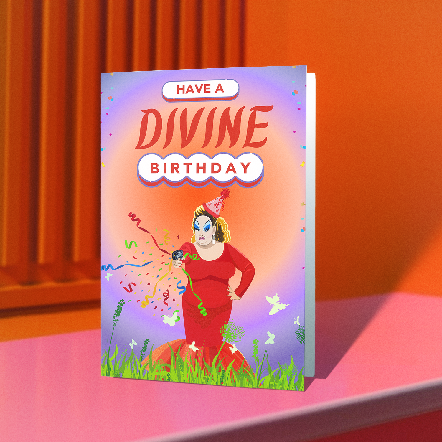 Divine Drag Queen Birthday Card