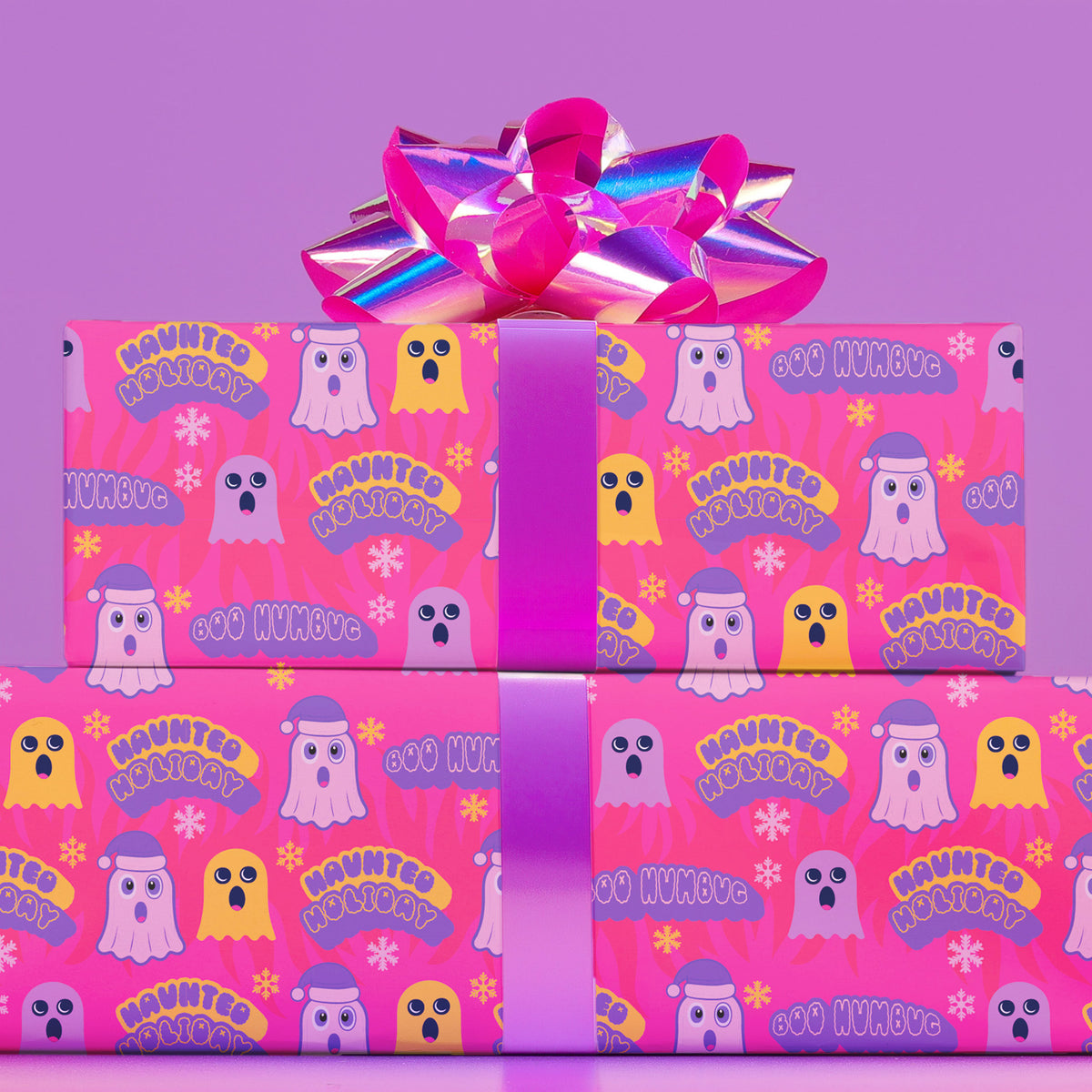 Ghost Christmas Wrapping Paper – Honey Dazed